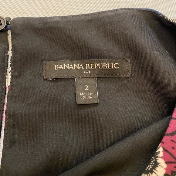 BANANA REPUBLIC Women’s Abstract Print Dress, Size 2 - Picture 3 of 6